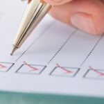 Checklist with completed tasks for retirement plan preparation.
