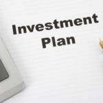 a paper with the typed word Investment Plan